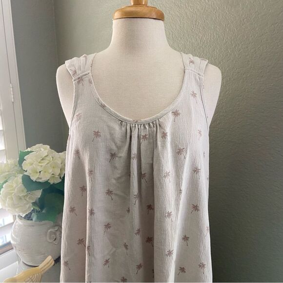 NWT Faherty Dream Cotton Gauze Sintra Dress in Tossed Palm Small - Picture 11 of 16